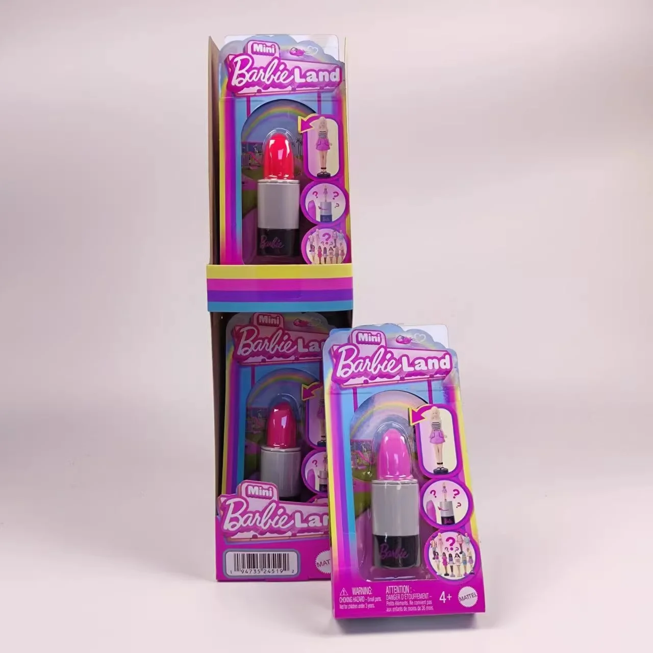 Barbie Mini Lipstick Surprise Blind Box Color Changing Doll Toys for Girls with Fashion Accessories Collectible Play Set Gift