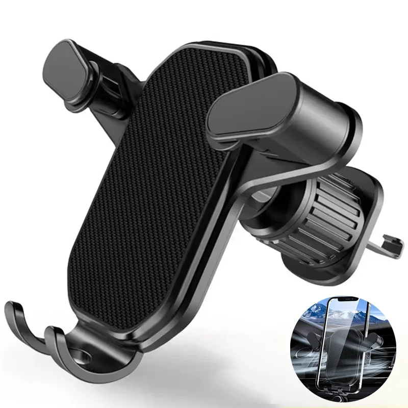 Universal Schwerkraft Auto Telefon Halter Auto Air Vent Clip Halterung Handy Halter Smartphone Ständer Für iPhone 16 15 Xiaomi Huawei