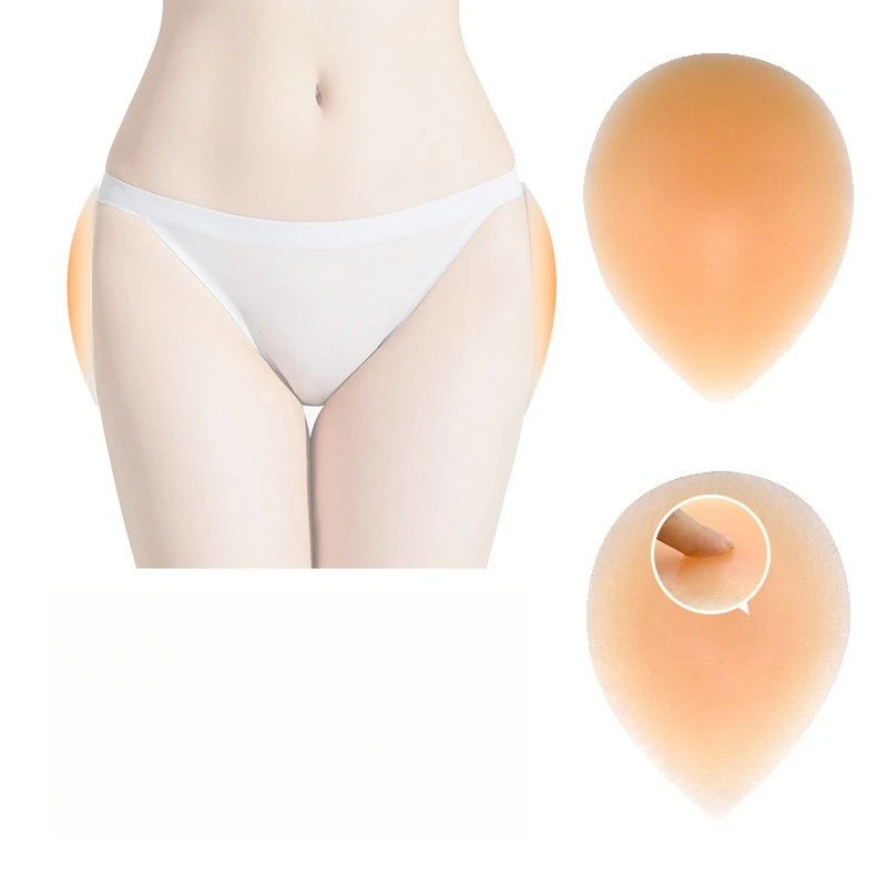 Thickened Water Drop Silicone Hip Pad False Hip Butt Pad Seamless Simulation Silicone Hip Pad Self-adhesive Hip Enrichment Hip