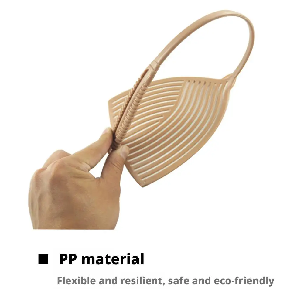 Striped Fly Swatter Thickened Plastic Fly Swatter Long Handle Mosquito Pest Control Insect Killer  For Indoor & Outdoor Use