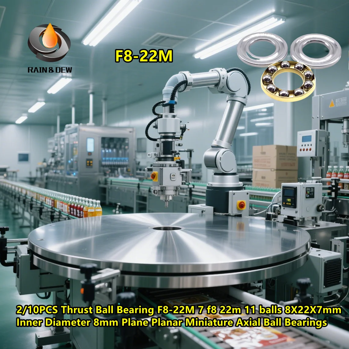 

2/10 шт. упорный шарикоподшипник F8-22M 7 f8 22 м 11 шариков 8X22X7 мм внутренний диаметр 8 мм плоские миниатюрные осевые шарикоподшипники