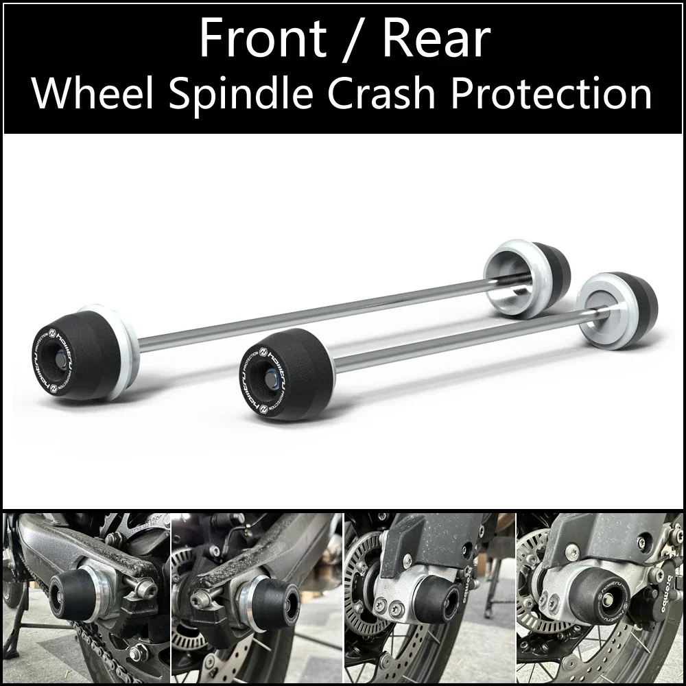 

For BMW F750GS F850GS 2020-2023 Motorcycle Front Rear Wheel Axle Fork Sliders Crash Protector