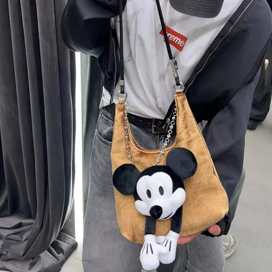 

Disney Purses and Handbags Mickey Dolls Shoulder Bag High-capacity Crossbody Bags for Women Cute Cases Korean Fashionable Pouch