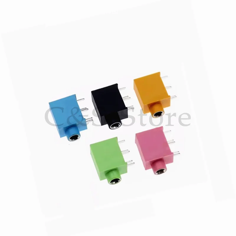 5pcs 3.5MM Audio Headphone Jack Connector PJ-325 Stereo Audio Earphone Connectors 3.5 PJ-325 Audio Jack Socket Multicolor PJ-215