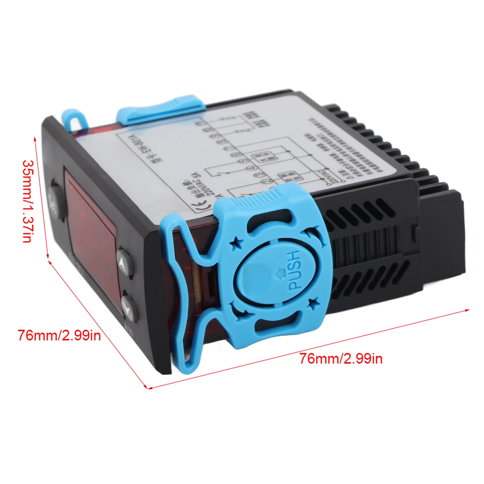 Intelligent Temperature Switch, Solar Water Heater Temperature Controller Thermostat with Sensor Digital Display
