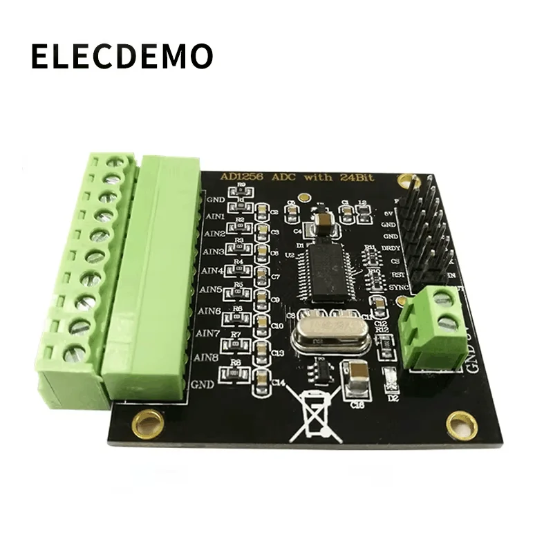 ADS1256 Module 24-bit ADC AD Module High Precision ADC Acquisition Data Acquisition Card Analog to Digital Converter - Image 2