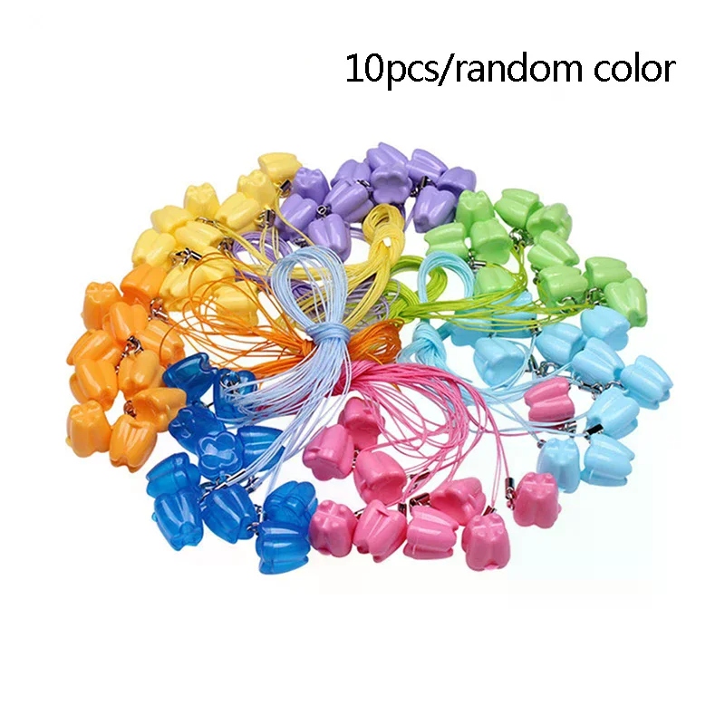 10pcs Colorful Baby Kids Tooth Storage Box Organizer Milk Teeth Keepsake Holder