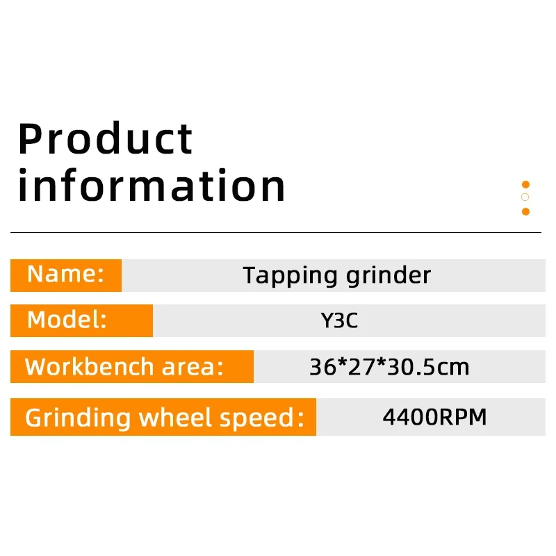 Y3C/Y2/Y6B أحدث تصميم آلة إعادة مبراة طاحونة الصنبور المحمولة ذات فعالية عالية #5