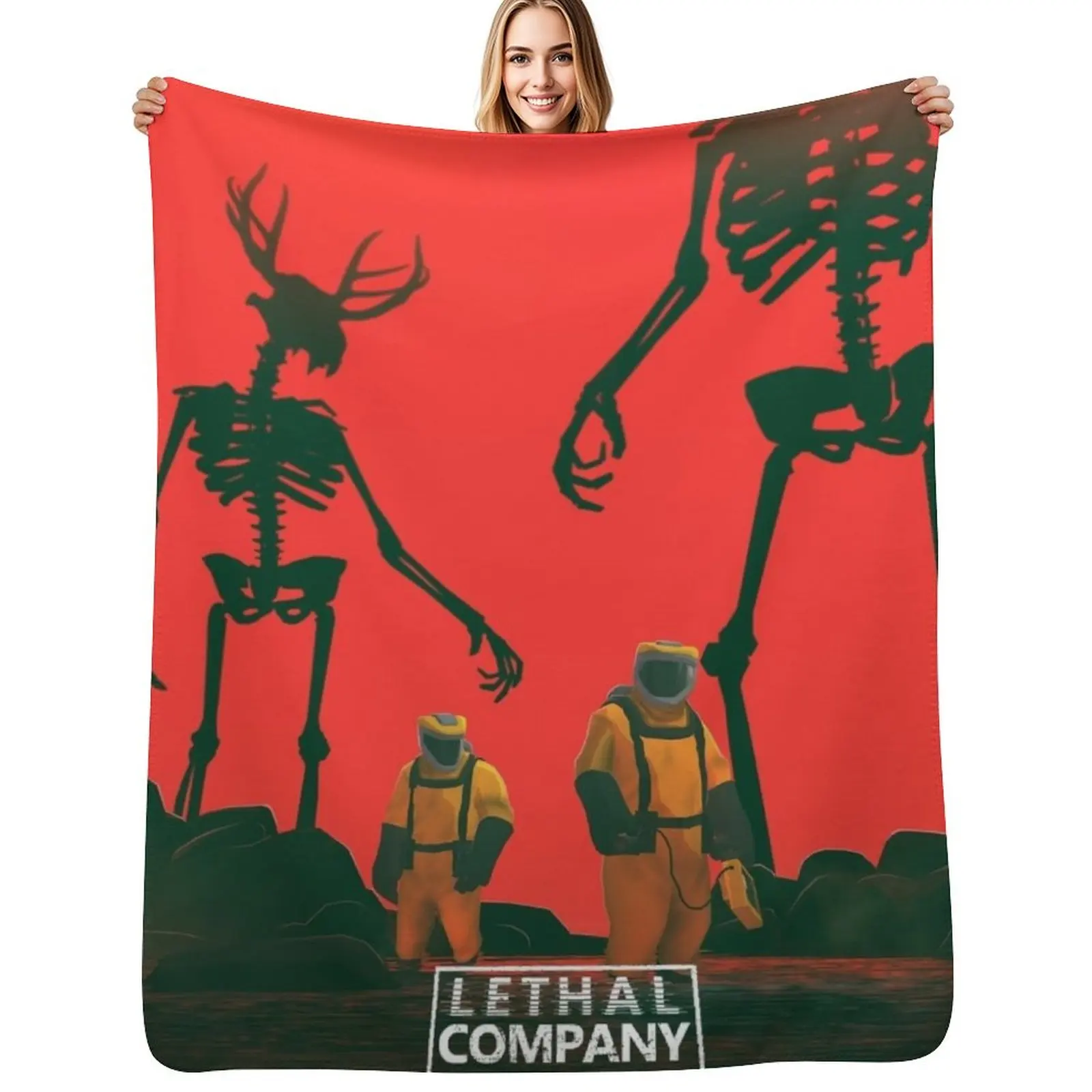 

Lethal Company Throw Blanket warm winter Bed covers Hairy Camping Blankets