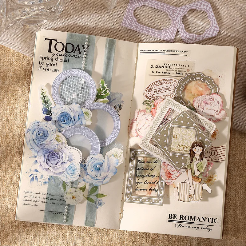 

20pcs Kawaii Stationery Stickers Frame painting collection Junk Journal Diary Planner Decorative Mobile Sticker Scrapbooking