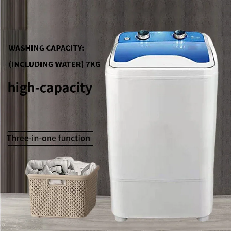 EU/UK/US 3 IN 1 Washing machine Semi-Auto household Small washing machine dormitory 7kg large capacity Washing & Shoe machine