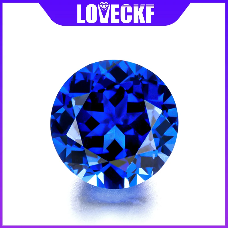 

NEW Round Shape Lab Grown Sapphire Loose Gemstone Diamond With AGL Certificate for Jewelry Making