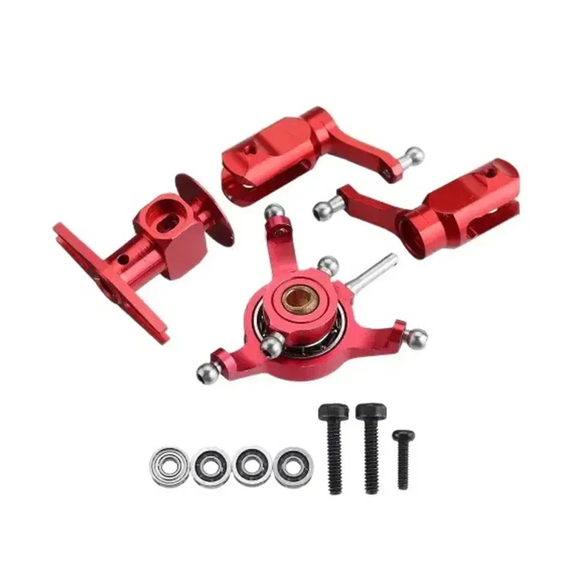 Metal Upgrade Conversion Swashplate Main Blades Grip Clamp Cross Rotor Head Parts For Wltoys V977 K110 K110S K120 RC Helicopter