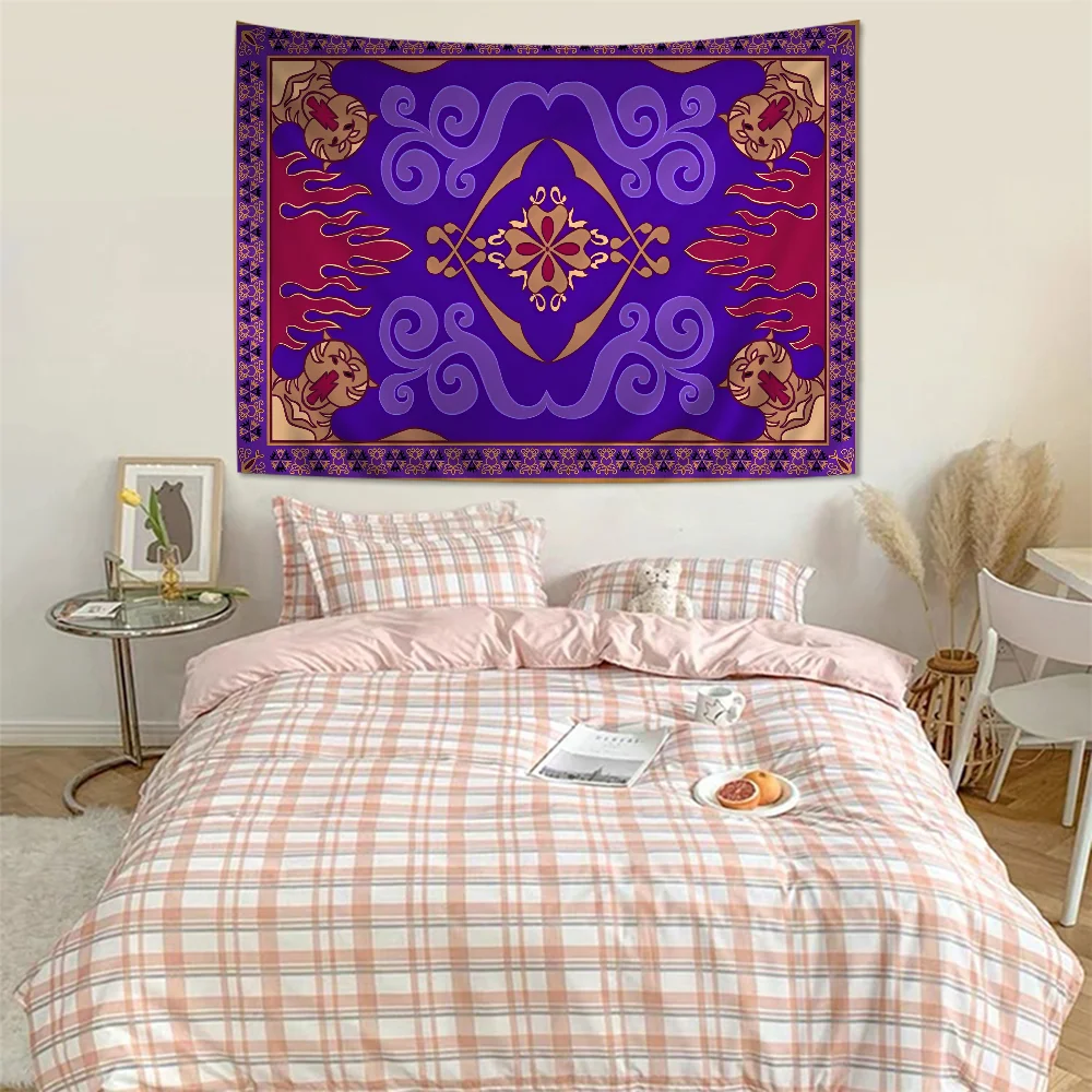 A-Aladdins Hanging Bohemian Tapestry Bohemian Wall Tapestries Mandala Kawaii Room Decor