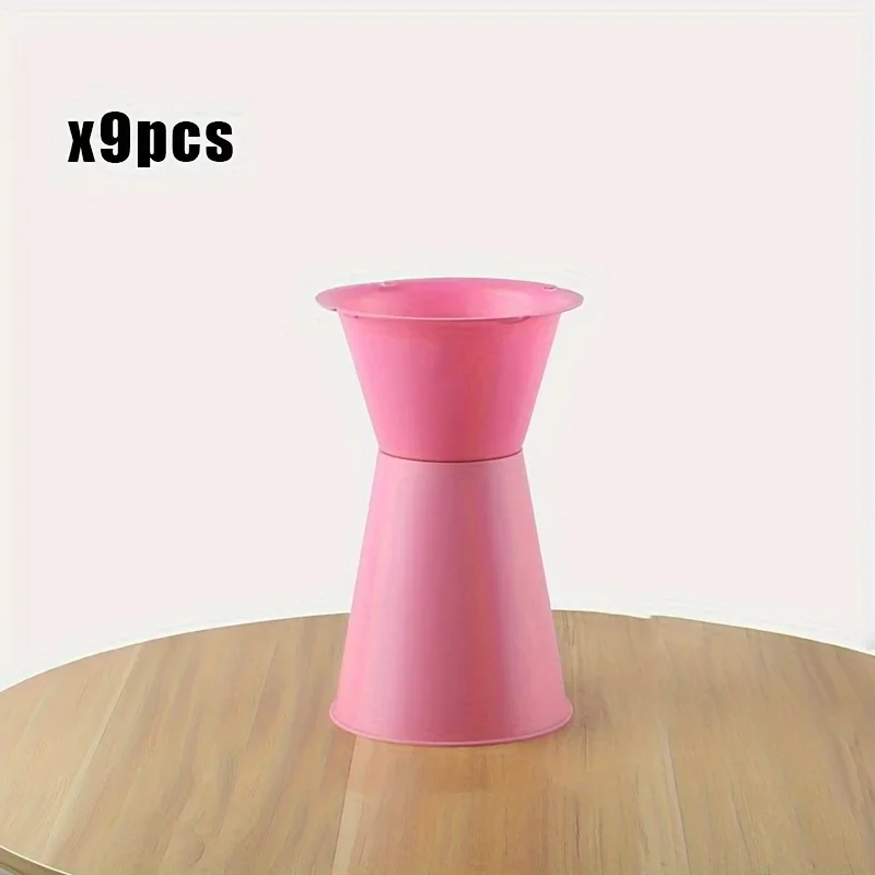 9pcs Waterproof Plastic Flower Arrangement Inserts Tool Vase Inserts Fresh Flowers Packaging Florist Flower Wrapping Fixing Base