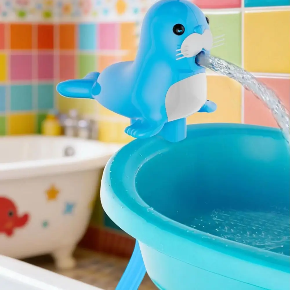 Portable No-Drill Kids Water Table Pump Sea Lion Continuous Flow Utility Pumps Easy Install Water Play Toys Summer