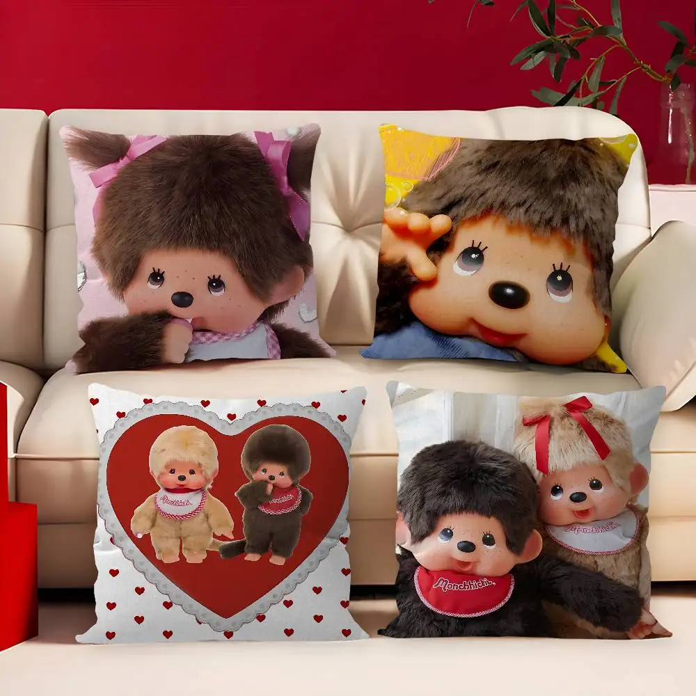 Kawai M-monchhichis Lucky Dragon pillow cover sofa cushion cover home room decoration children gift