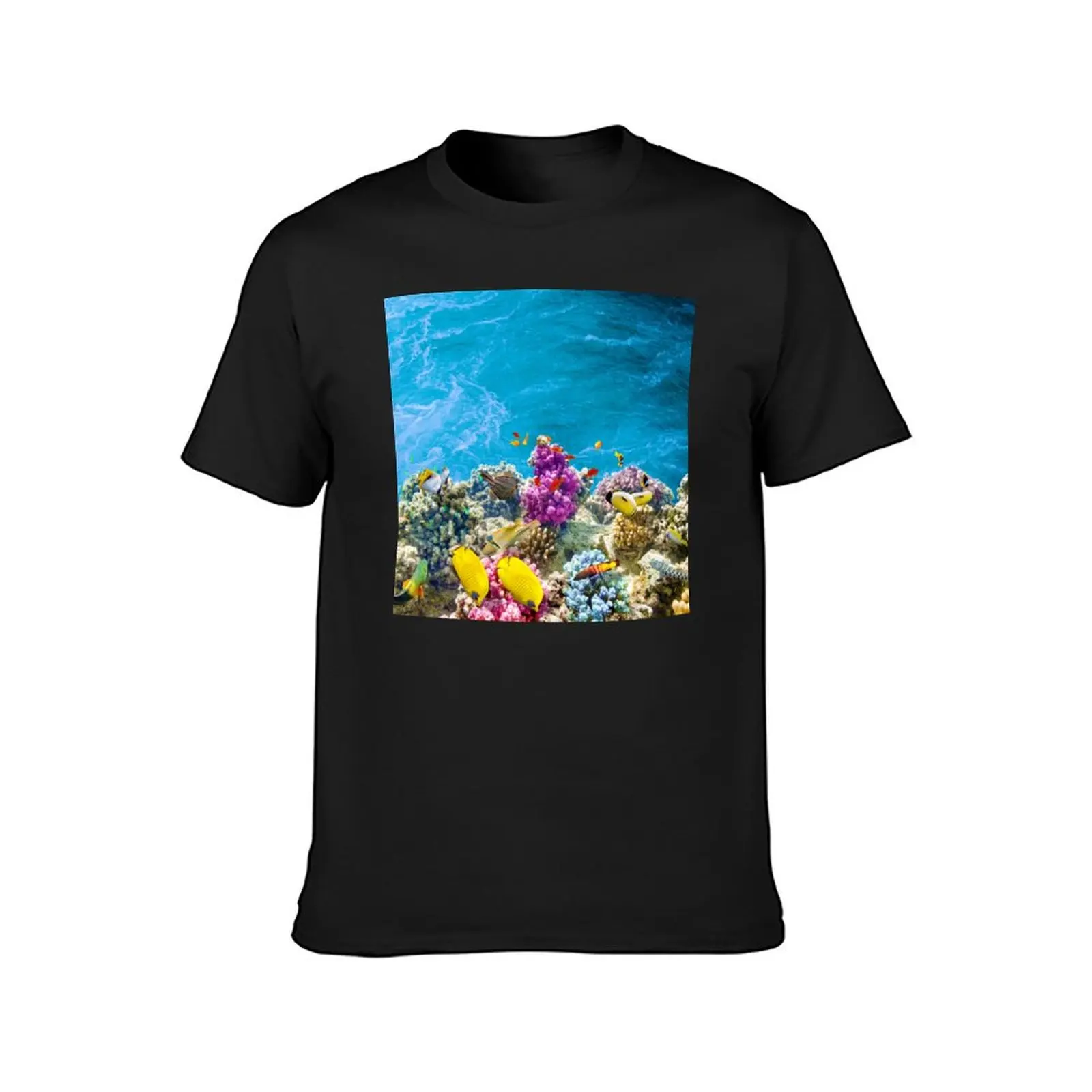 Purple coral reef T-Shirt summer tops cute tops mens champion t shirts