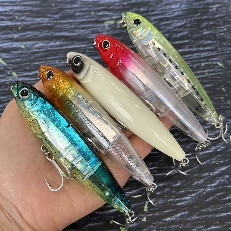 

17g 100mm Surface Laser Pencil Fishing Lure Floating Walk Dog Wobbler Artificial Bait Topwater for Trout Bass Swimbait Equipment