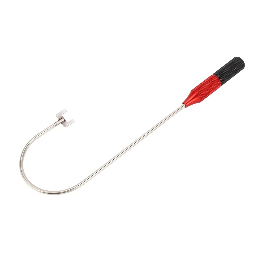 1Pcs Stainless Steel Thumb Turn Lock Bypass Tool 360 Degree Adjustment J Shape Lock Opening Tool Anti Scratch Non Destructive