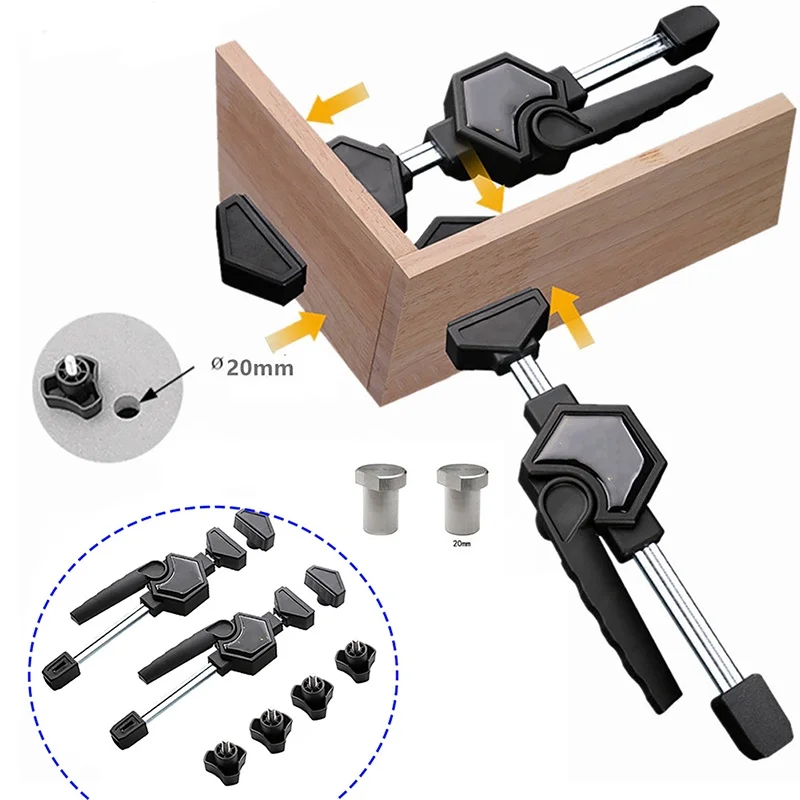 

Woodworking Desktop Quick Acting Hold Down Clamp Desktop Clip Fast Fixed Clip tools For Woodworking Benches 20MM Hole Tool