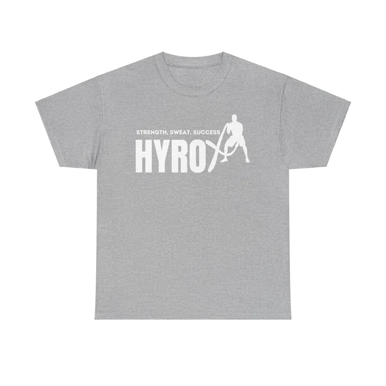 Strength, sweat, success Hyrox fitness tshirt for gym / strength training fans gift idea for HYROX sport friends 2024