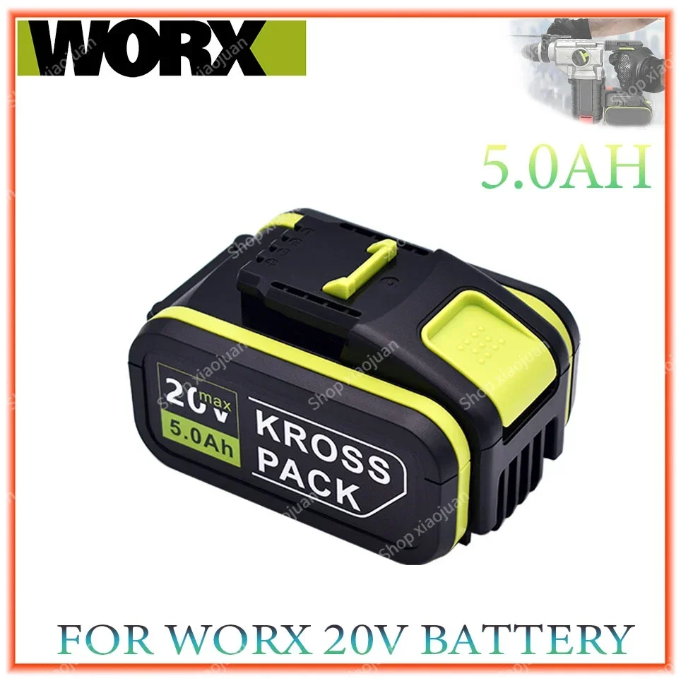 

5.0AH/5000 mAh battery for Worx WA3553 20V wireless power tool battery WA3572WA3553WX390WA3551WX176WX178 backup battery