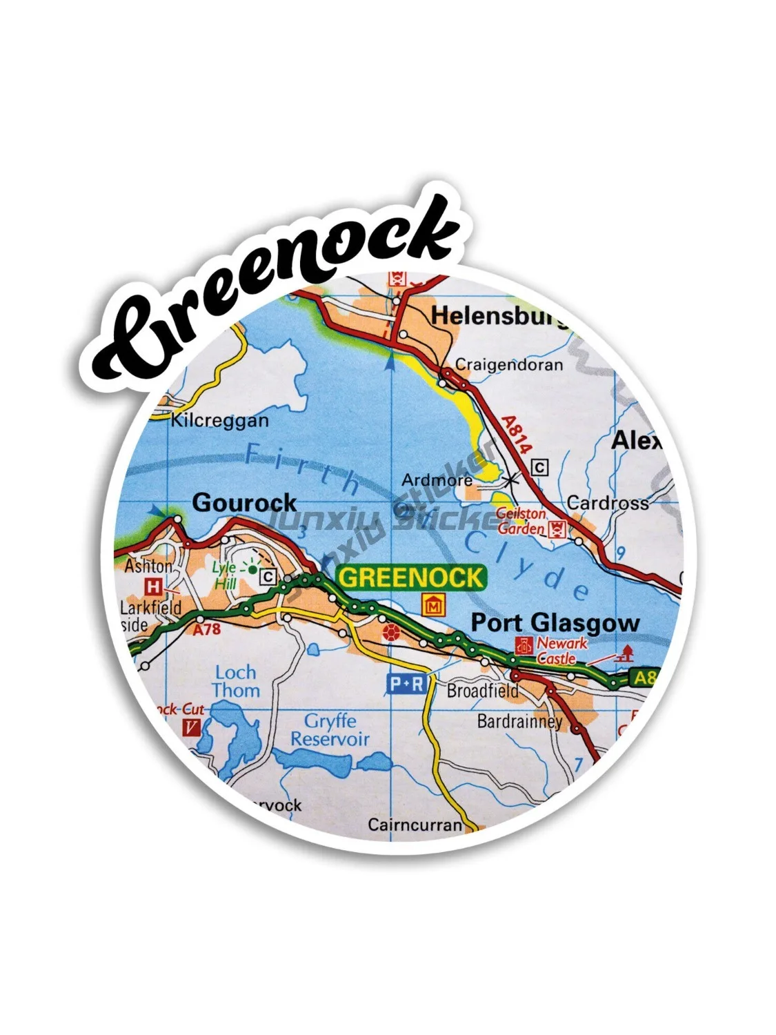 สติกเกอร์ไวนิลลายธงชาติสกอตแลนด์สำหรับติดกระจกรถยนต์ กันชน คุณภาพพรีเมียม สำหรับตกแต่งภายนอก