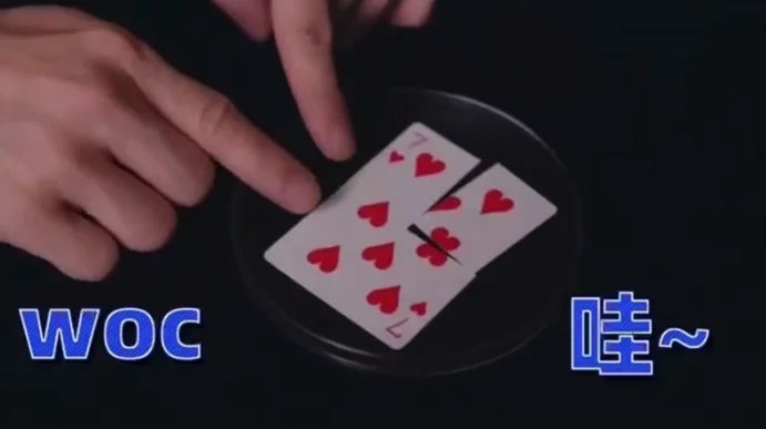 Cirurgia cartão Tenyo por Tenyo Card, Truque mágico, Adereços mágicos, Ilusão Gimmick Tutorial Acessório, Close-up Magic