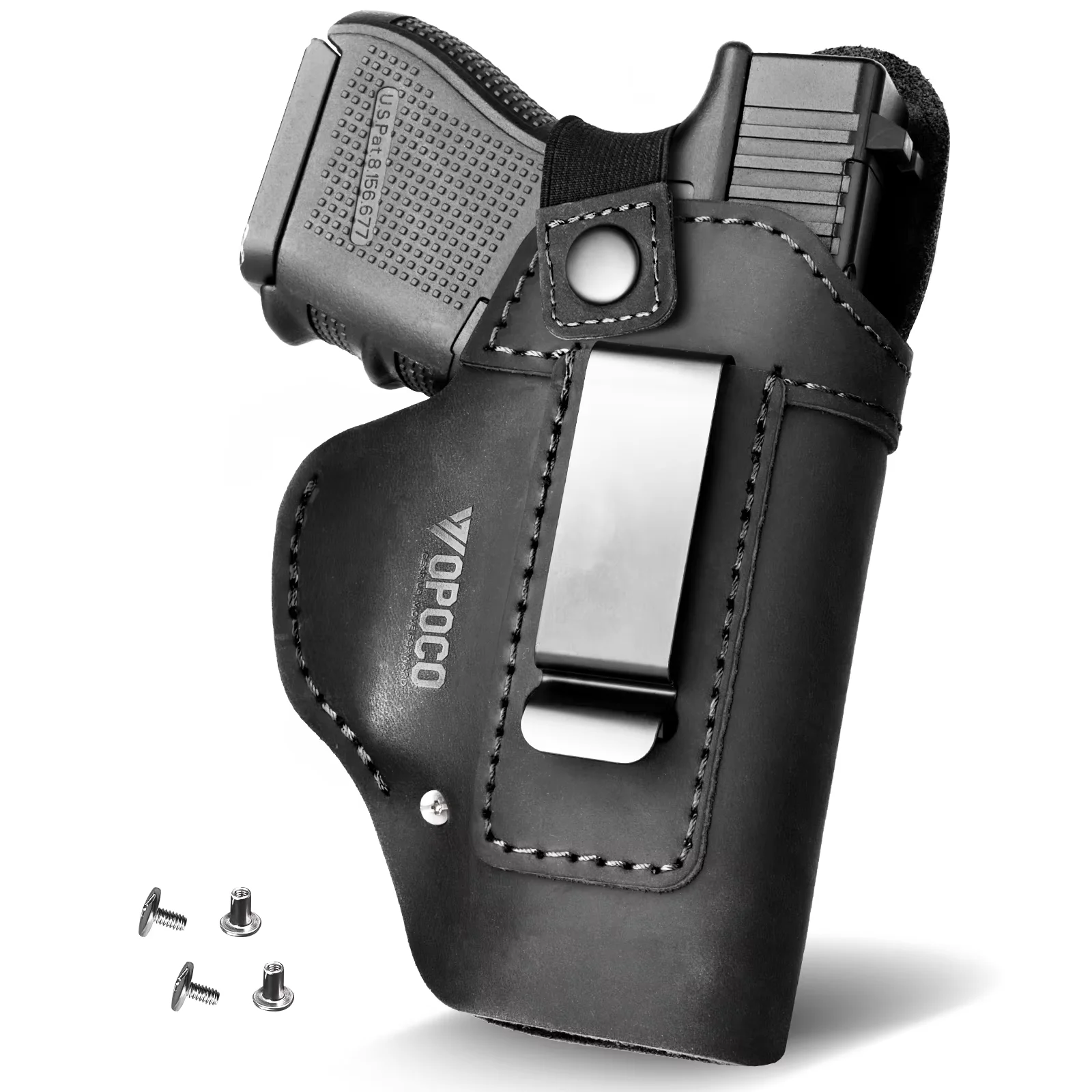 

Кобура из натуральной кожи для Sig P365 X Macro IWB Кобуры для переноски пистолета Glock 19 M&P 9 мм Shield EZ/SD9VE SW9VE и других пистолетов