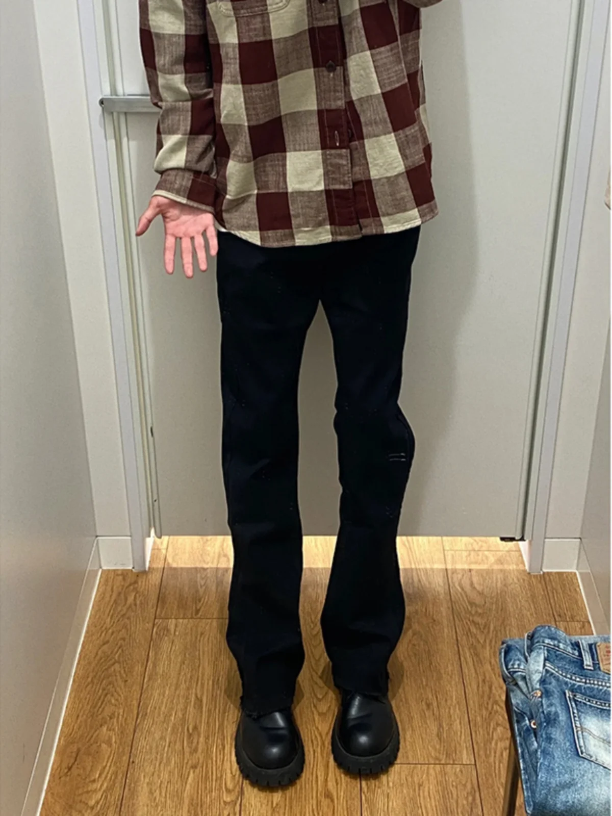 

American Vibe Men's Elastic Straight Leg Jeans CleanFit Trendy Spring Autumn Casual Comfortable Stretch Denim Pants