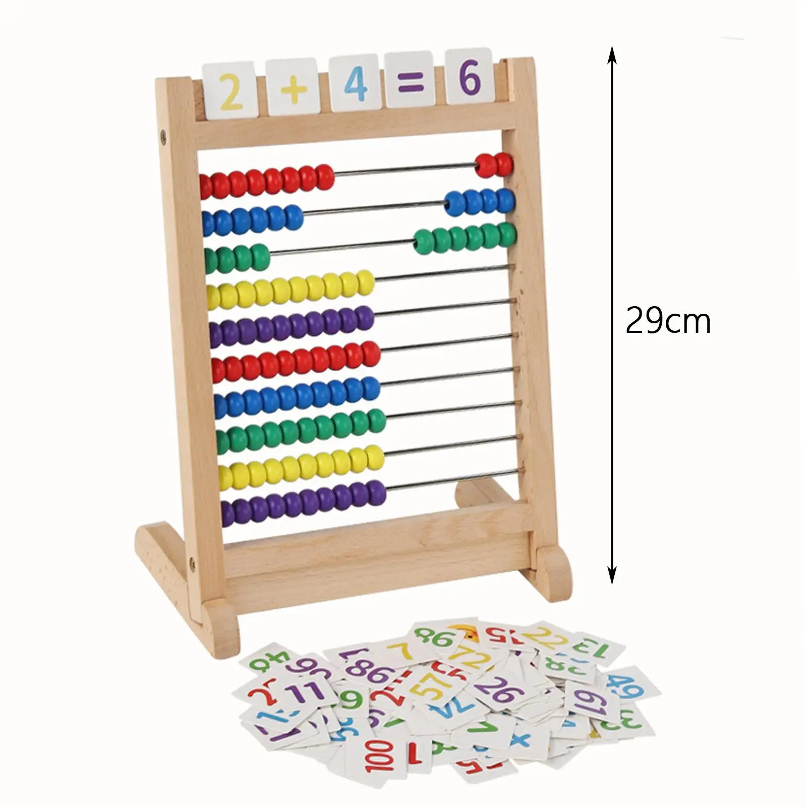 Abacus Math Games Set para crianças pré-escolares, adicionar subtrair, Ten Frame