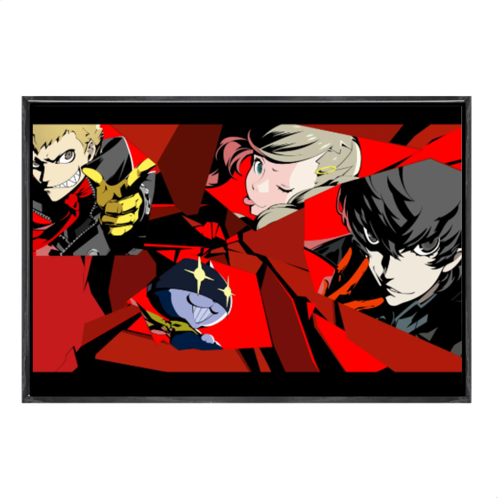 

Japanese Manga Multi-Size Canvas Poster Double Framed Wall Art, Persona 5 Home Decor for Living Room Bedroom