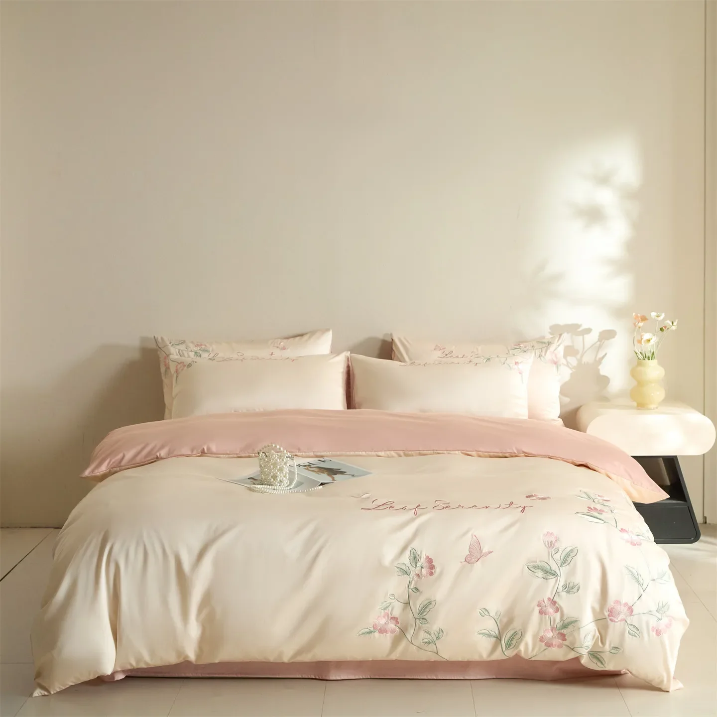 Svetanya Egyptian Cotton Underwear embroidery Bedding Sets Linens Queen King Ru Sheet Pillowcase Duvet Cover Set