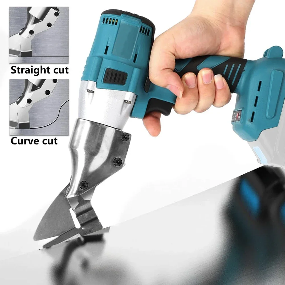 Brushless Electric Metal Sheet Cutter Tools Cordless Nibbler Sheet Metal Cut Plate Punch Scissors For Makita 18V（No Battery）