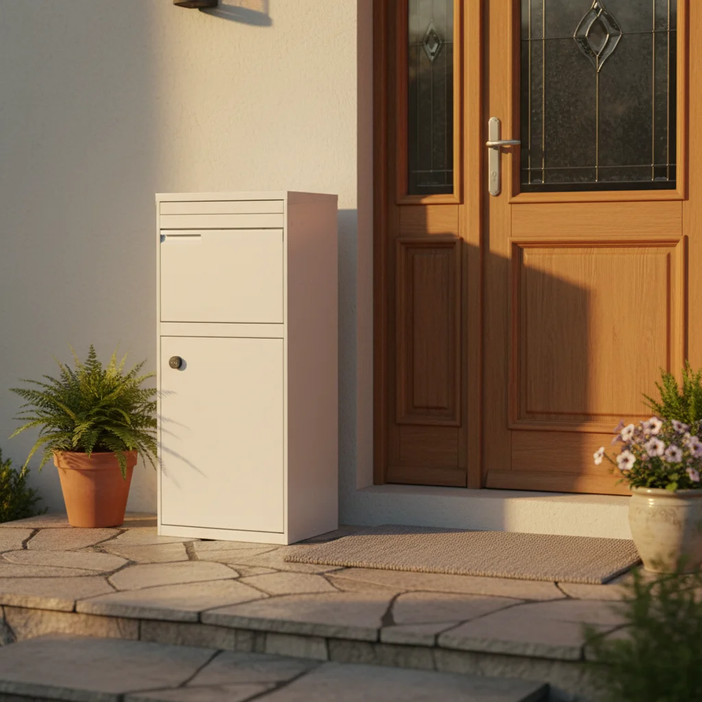 Waterproof Large Capacity Outdoor Parcel Drop Box Anti-Theft Galvanized Steel Mailbox for Home Villa