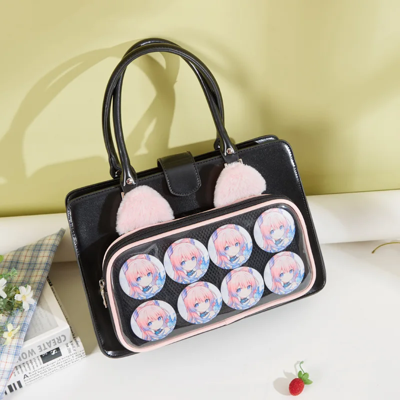 Ita Bag Sweet Elegant PU Display Handbag Women Summer Teenage Girls All Match Transparent Underarm Bag 2024 Сумка Bolsos