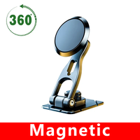 2024 New Magnetic Car Phone Holder Stand Desk Notbeook Rotatable Magnet Smart phone Foldable Bracket For iPhone Samsung Xiaomi