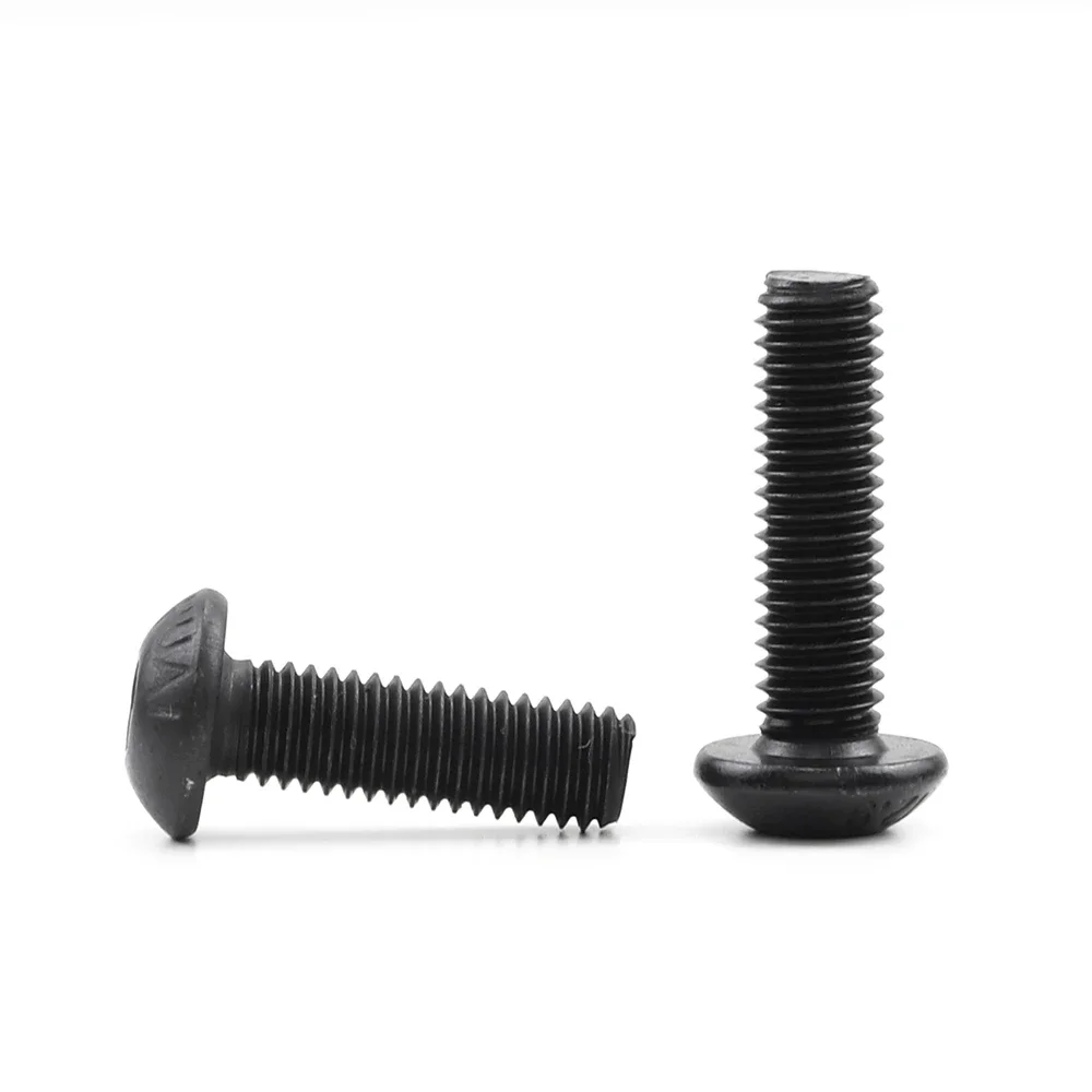 1-50pcs Allen Round Screw Bolt 12.9 Grade M2 M2.5 M3 M4 M5  M6 M8 M10 Hex Hexagon Socket Button Head Screw for MTB