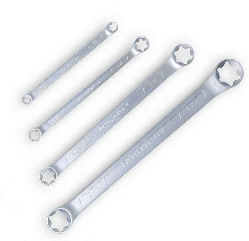 E-Torx Wrench Set Tools Star Wrench Set Ring Spanner Set E6 E8 E10 E12 E14 E18 E20 E24