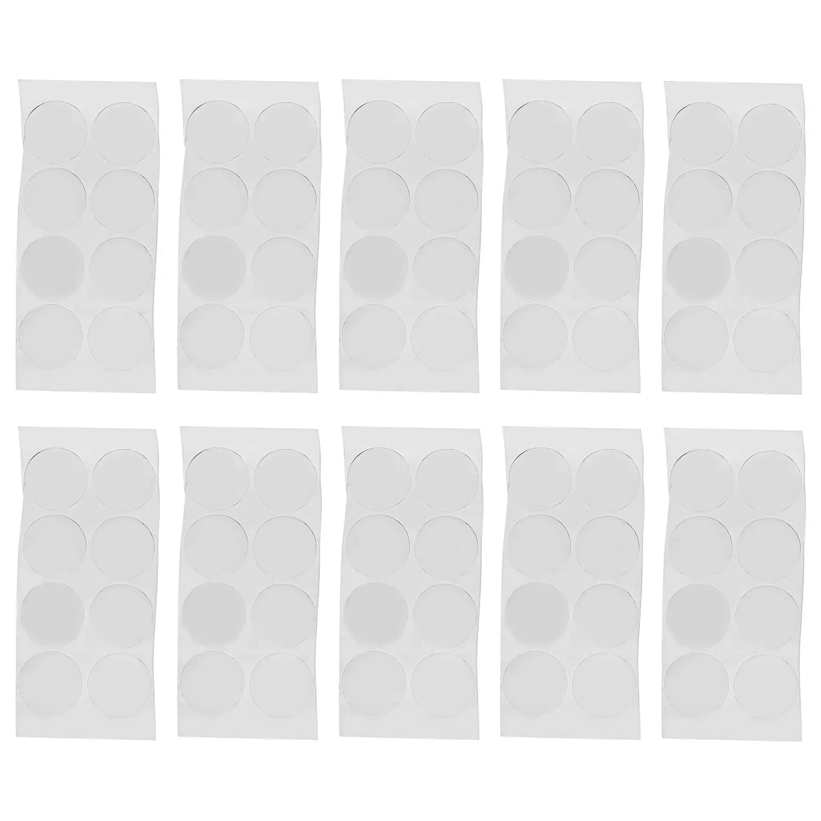 

80Pcs Anti Slip Pads Transparent Desktop Non-Slip Fixation for Table Vase Base Glass Top Bumpers Furniture Grips Cabinet Stopper