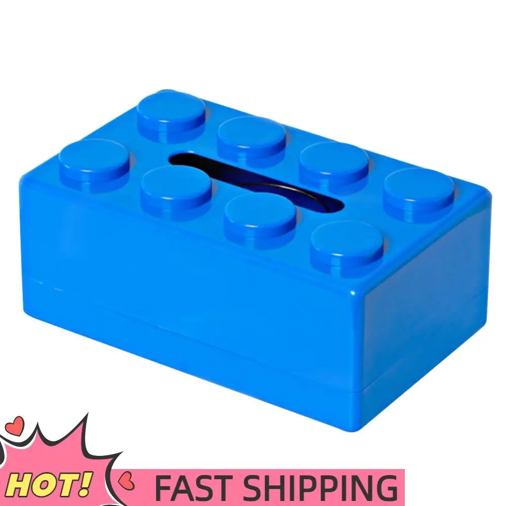 

Creative Building Block Paper Towel Holder Cute Napkin Holder Tissue Storage Box for Livingroom Bedroom Bathroom Home Office