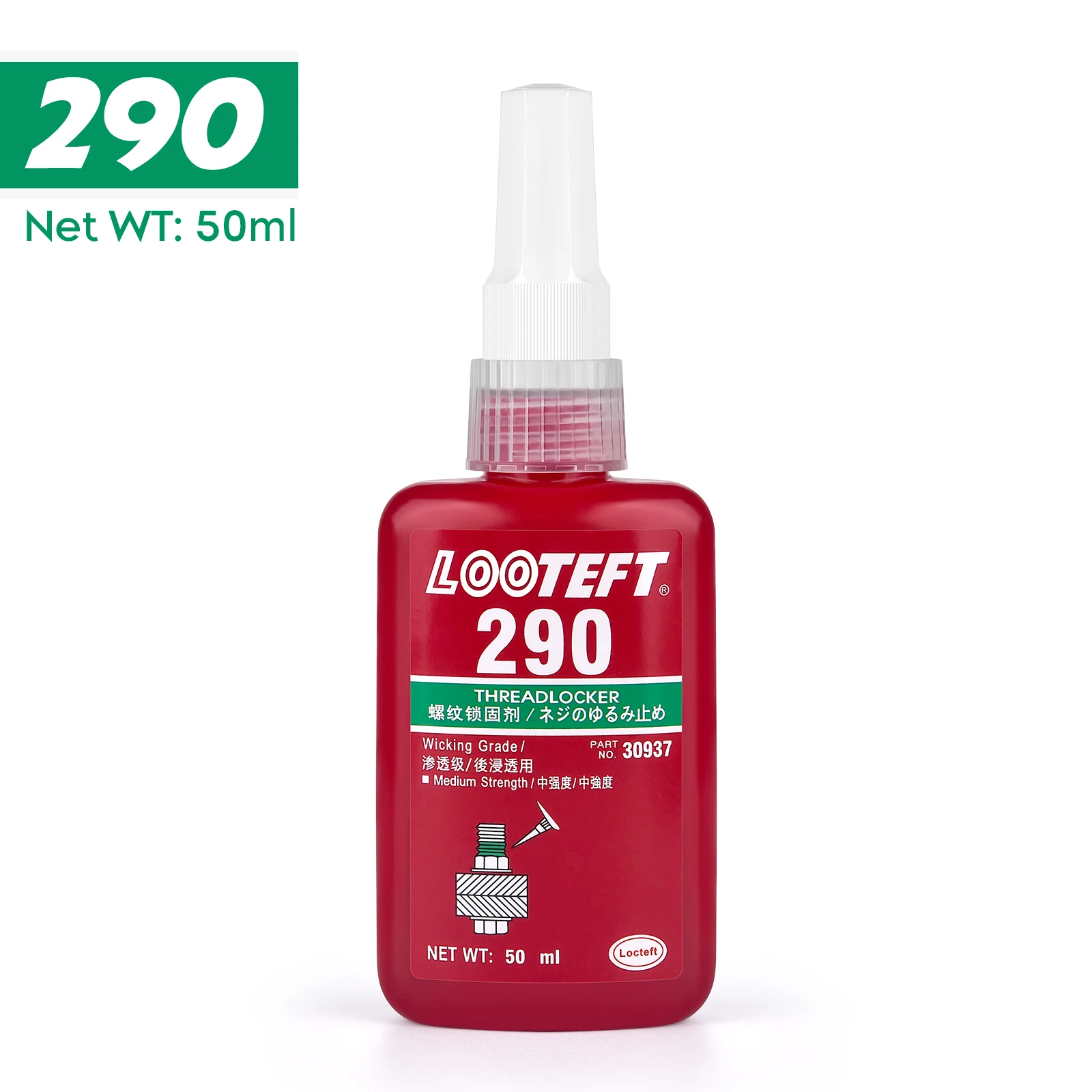 50 ml Schroefdraadborgmiddel Schroeflijm Snel genezen Draadborgmiddel Anaërobe lijm Corrosiebestendig Anti-losdraaien Lijm