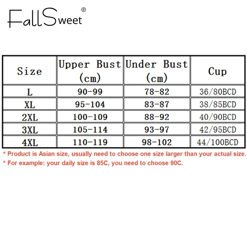 حمالة صدر FallSweet مقاس كبير بإغلاق أمامي لاسلكي للنساء، كوب رفيع بدون خياطة، ناعم ومريح ومسامي، ملابس داخلية للأم