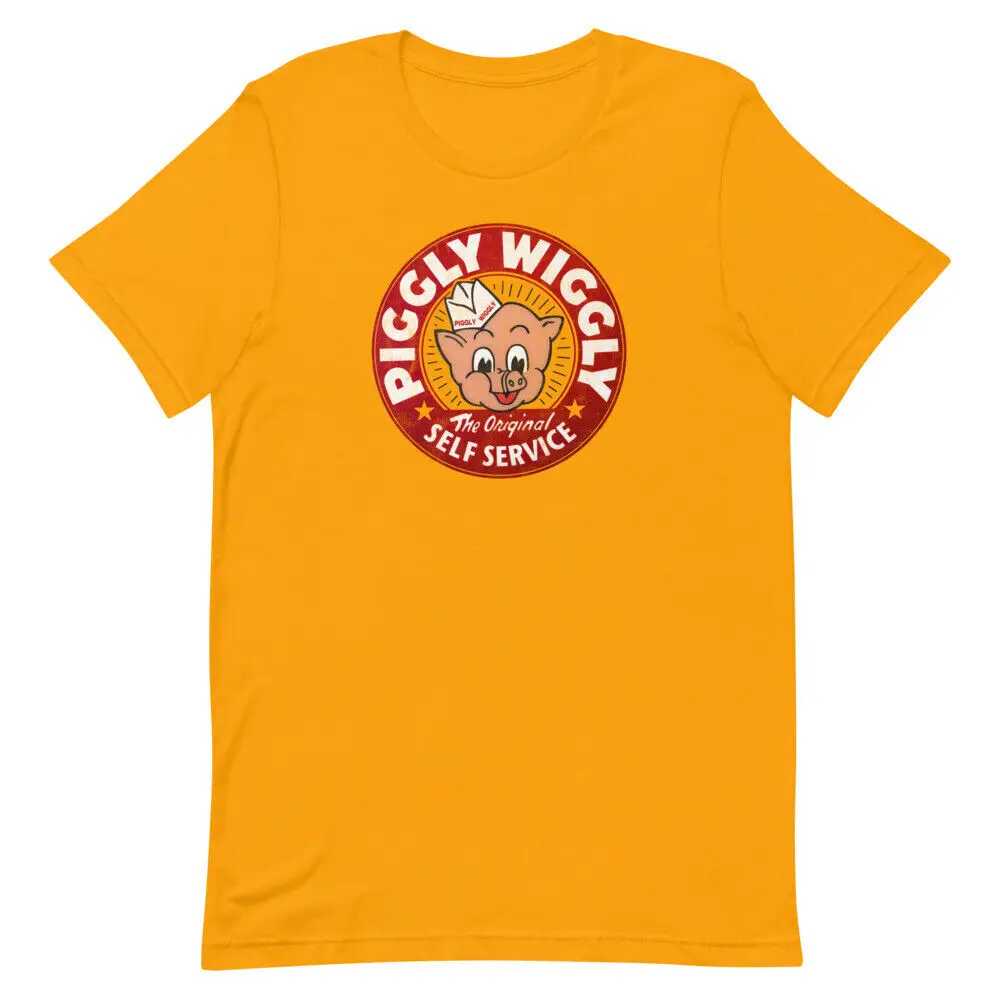 

PIGGLY WIGGLY Gold Vintage Style Graphic Tee Shirt Unisex t-shirt