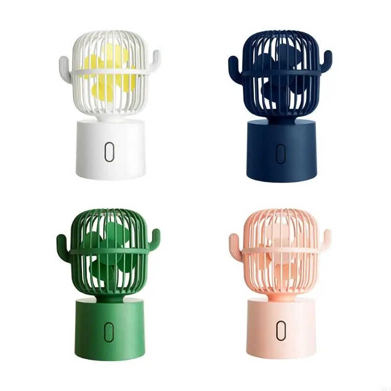 j6pe cactus mini table table table absible 80 درجة التناوب التناوب 3 سرعات للغرفة المنزلية في الهواء الطلق السفر في الهواء الطلق