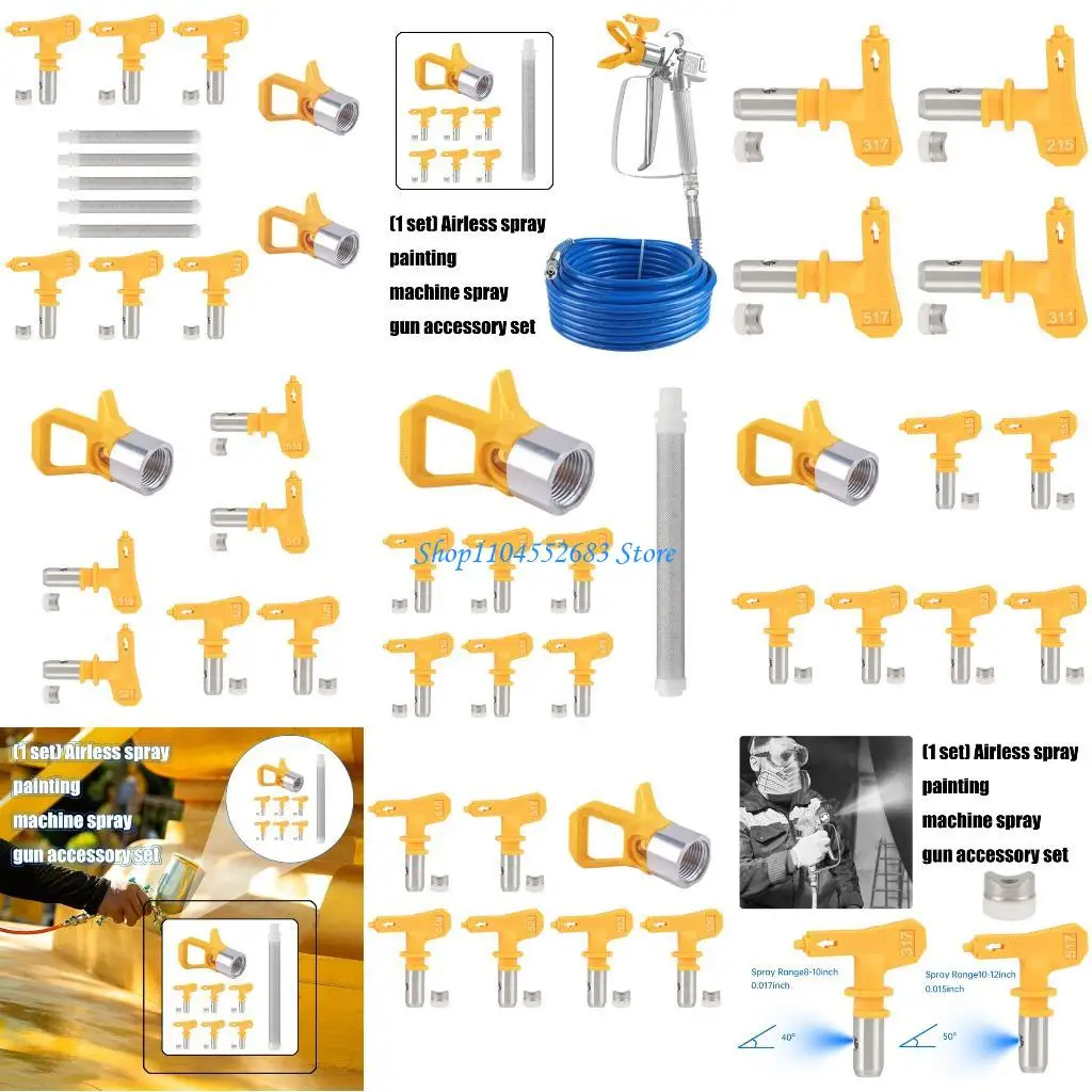 

Y6GD MultiPurpose Airless Sprayer Guns Repair Nozzles Filter Durability For Professional Painting Equipment Maintenance