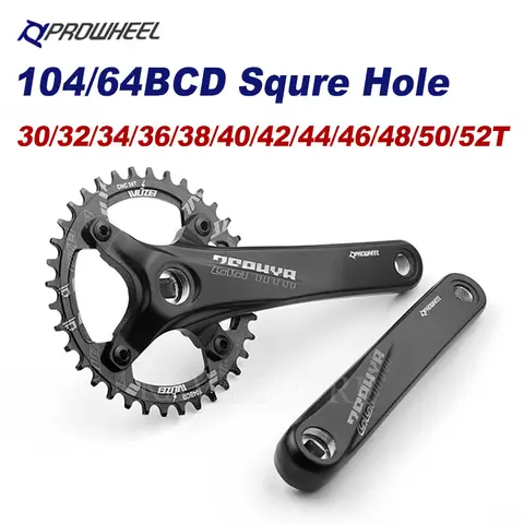 MTB Bike Crankset with Narrow Wide Sprockets Prowheel