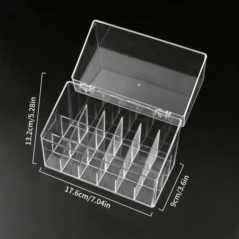 18 Holes Dental Ligature Tie Box Acrylic Orthodontic Ligature Tie Placer Holder Dentistry Supplies