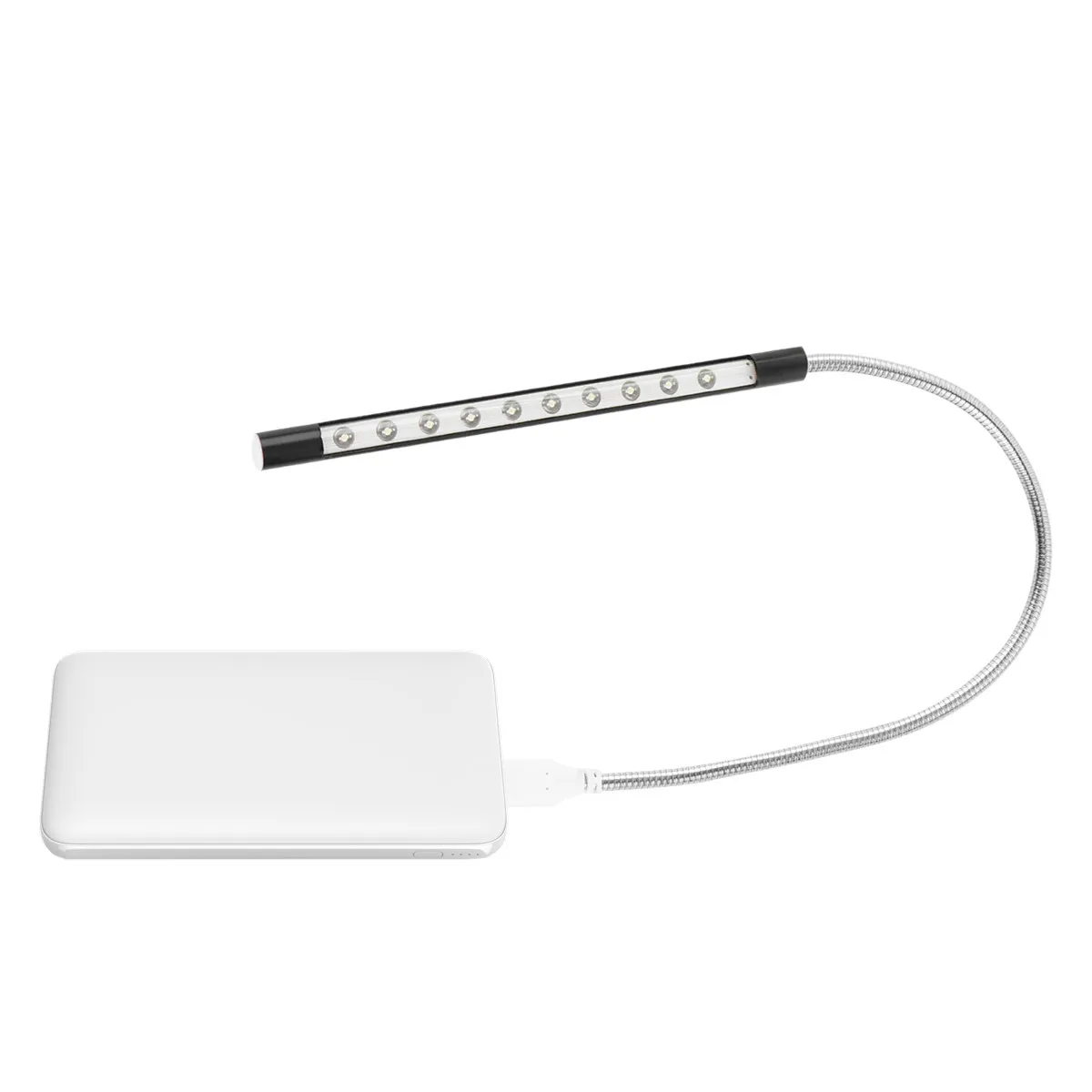 

USB Metal 10 LED Night Lamp 360 Flexible Gooseneck Eye Protection Reading Light for Pc Laptop USB Powered Light Wand